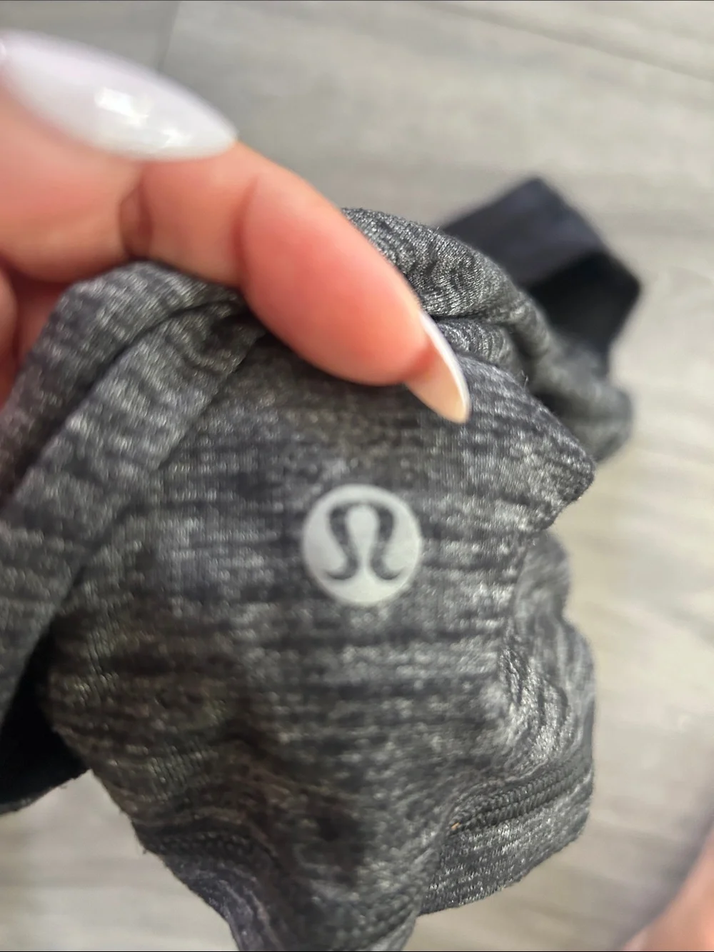 Lululemon lighten up strappy bra activewear heathered gray tank top size S